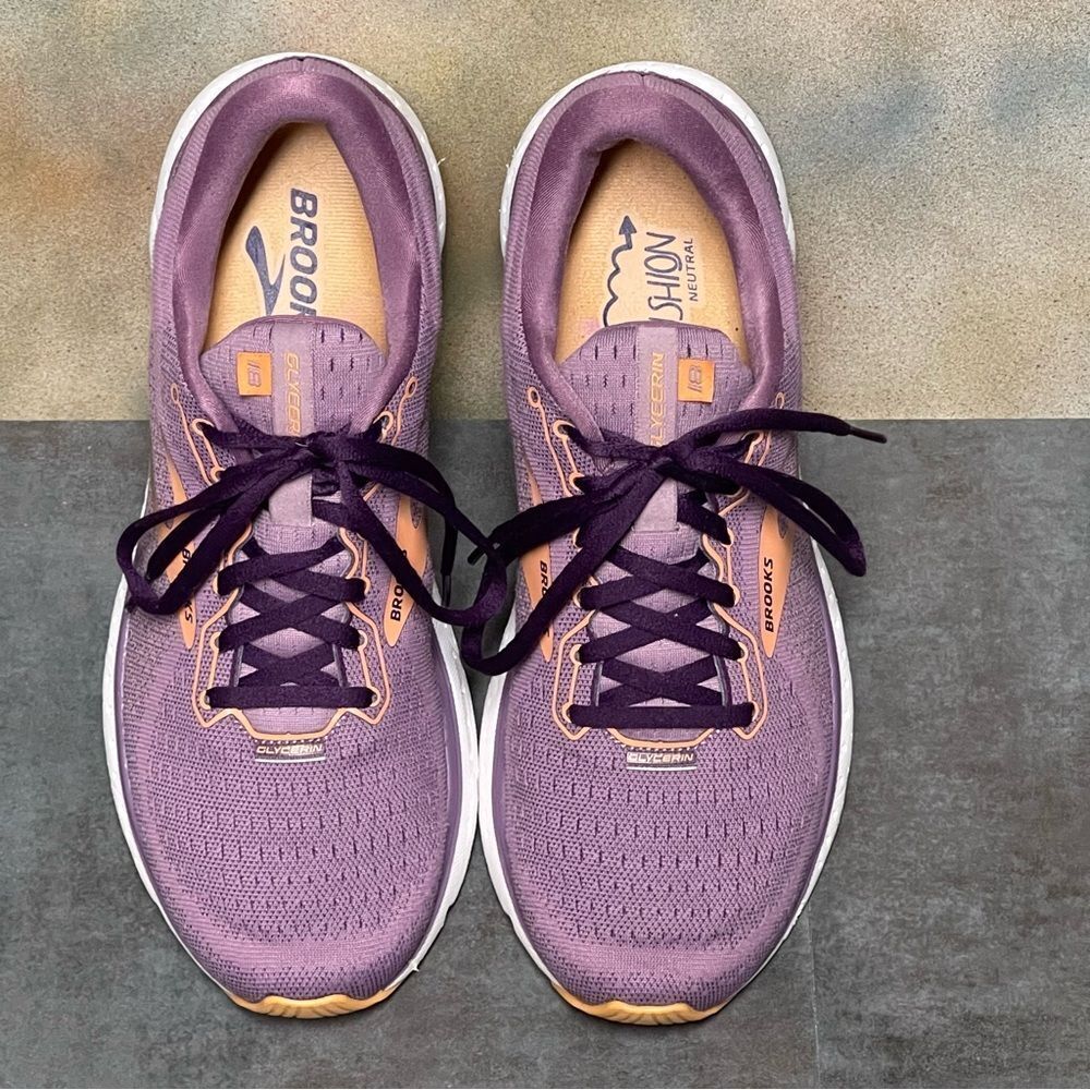 Brooks Glycerin 18 1203171B590 Purple Women's Running Shoes Size 11B - Picture 13 of 16
